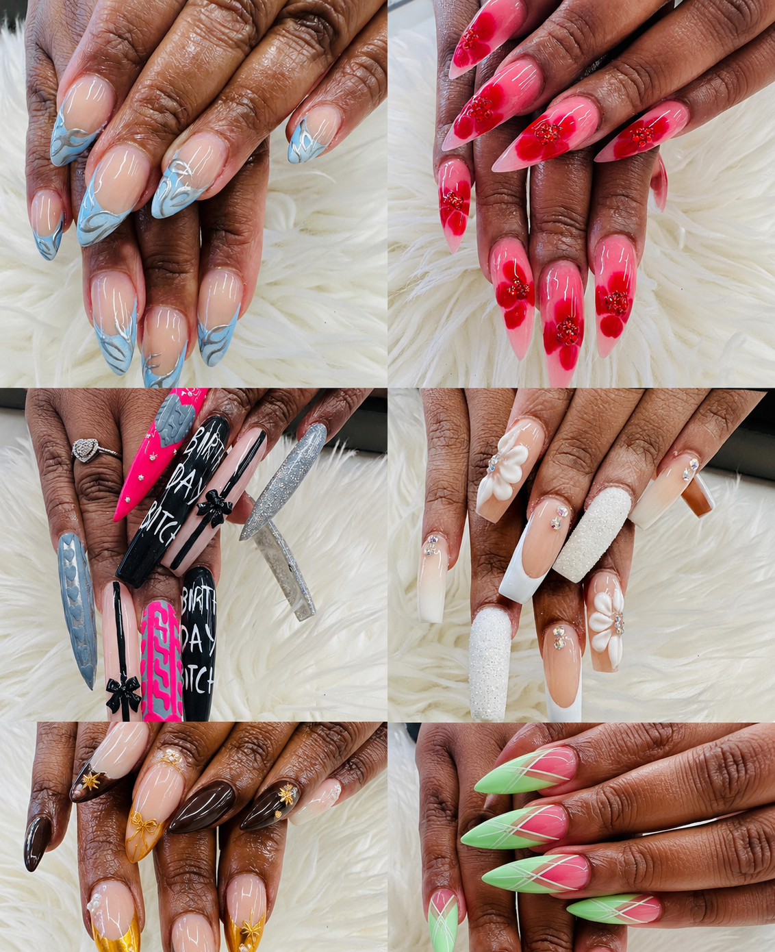 Color & Ombré nail art collection